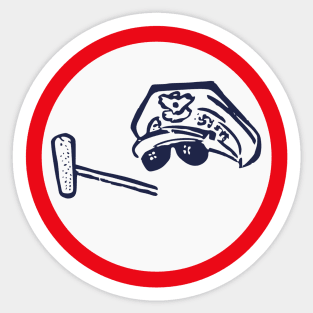 General Douglas MacArthur Vintage Campaign Button Sticker